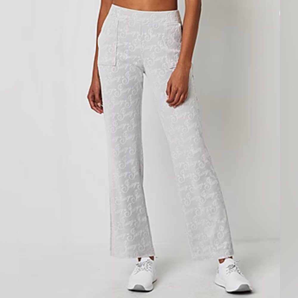 Juicy By Juicy Couture Womens Embossed Velour Straight leg Pant Size L